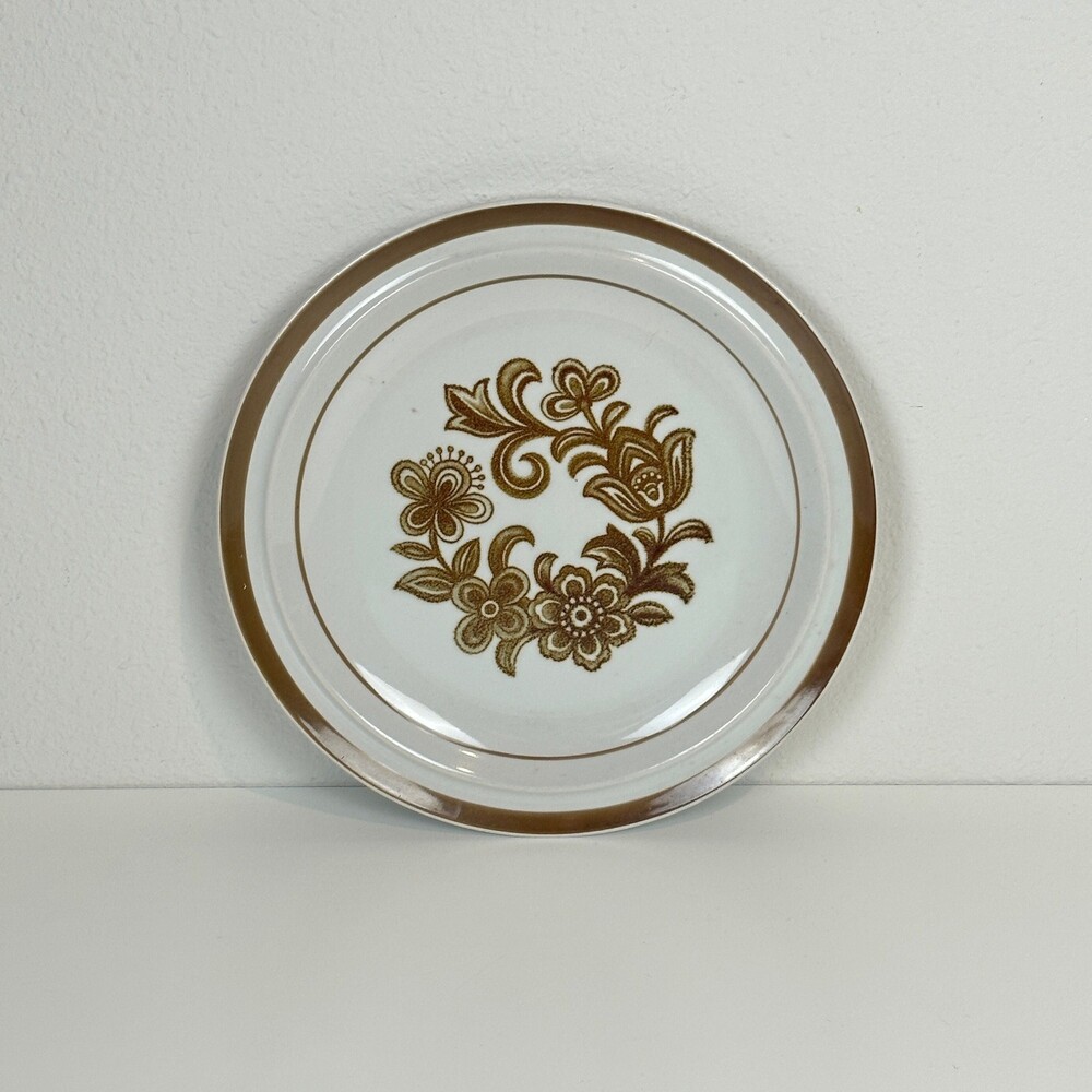 Vintage Brown Monterrey Stoneware by MSI Japan 10in Dinner Plate 70s